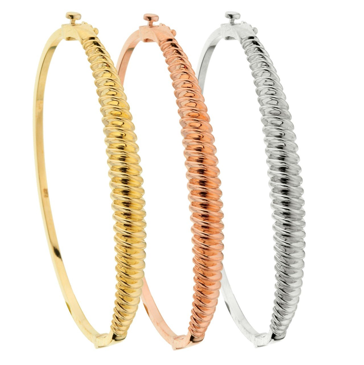 Fantezi Bilezik - 14 Ayar Altın Beyaz Altın