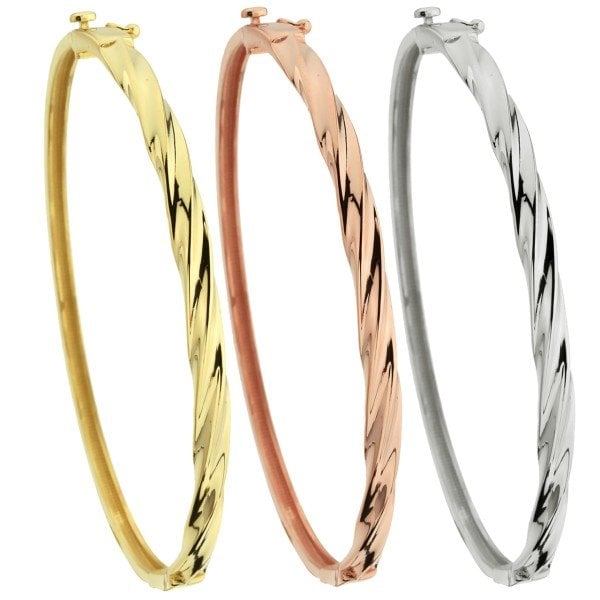 Fantezi Bilezik - 14 Ayar Altın Beyaz Altın