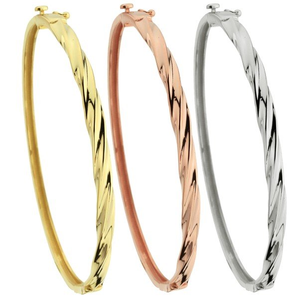 Fantezi Bilezik - 14 Ayar Altın Beyaz Altın