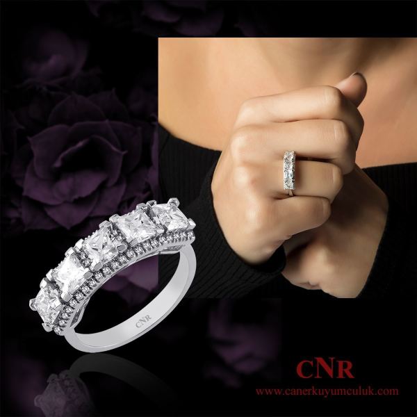 Beştaş Elmas Kesim Yüzük