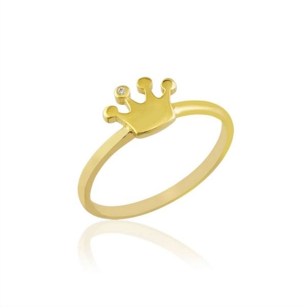 Kral Tacı Yüzük (Tek Taşlı)